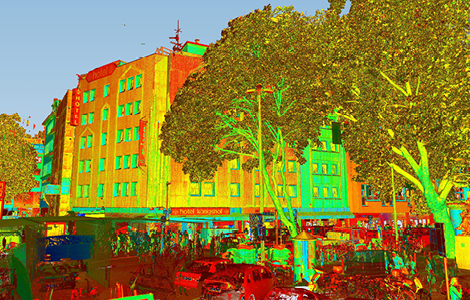 Baulücke Richartzstr., Köln: Punktwolke