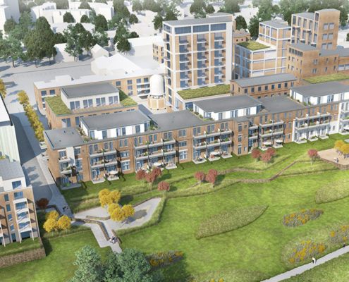 Main Riverside Lofts, Hattersheim bei Frankfurt a.M.: Revitalisierung, Entwicklung von Brachflächen, 3D-Laserscanning