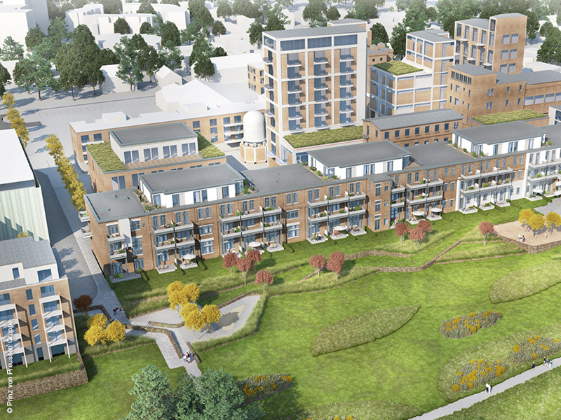 Main Riverside Lofts, Hattersheim bei Frankfurt a.M.: Revitalisierung, Entwicklung von Brachflächen Main Riverside Lofts, Hattersheim bei Frankfurt a.M.: Revitalisierung, Entwicklung von Brachflächen, 3D-Laserscanning